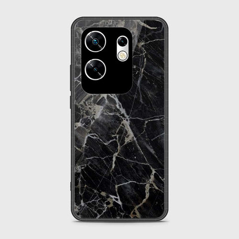 Infinix Zero 30 4G Cover- Black Marble Series - HQ Premium Shine Durable Shatterproof Case