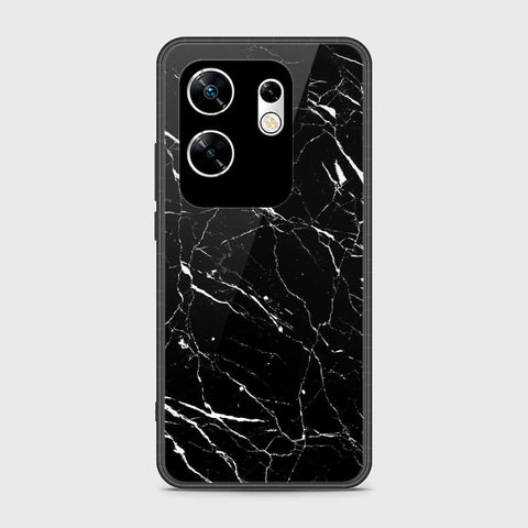 Infinix Zero 30 4G Cover- Black Marble Series - HQ Premium Shine Durable Shatterproof Case