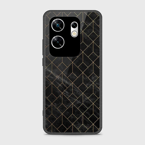 Infinix Zero 30 4G Cover- Black Marble Series - HQ Premium Shine Durable Shatterproof Case