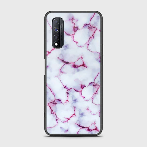 Realme Narzo 30 Cover- White Marble Series - HQ Premium Shine Durable Shatterproof Case