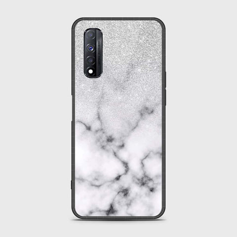 Realme Narzo 30 Cover- White Marble Series - HQ Premium Shine Durable Shatterproof Case