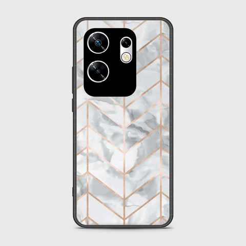 Infinix Zero 30 4G Cover- White Marble Series 2 - HQ Premium Shine Durable Shatterproof Case