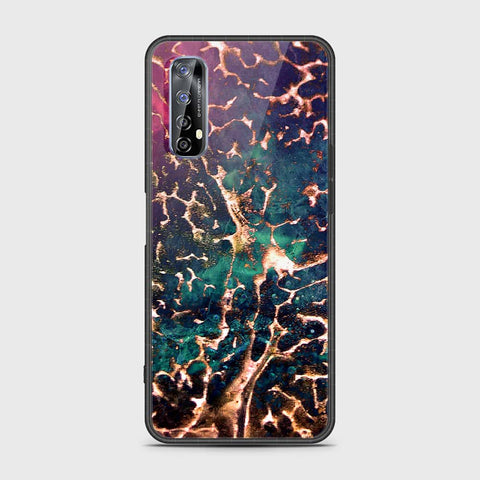 Realme 7 Cover- Colorful Marble Series - HQ Premium Shine Durable Shatterproof Case