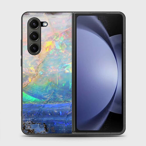 Samsung Galaxy Z Fold 6 5G Cover- Colorful Marble Series - HQ Premium Shine Durable Shatterproof Case