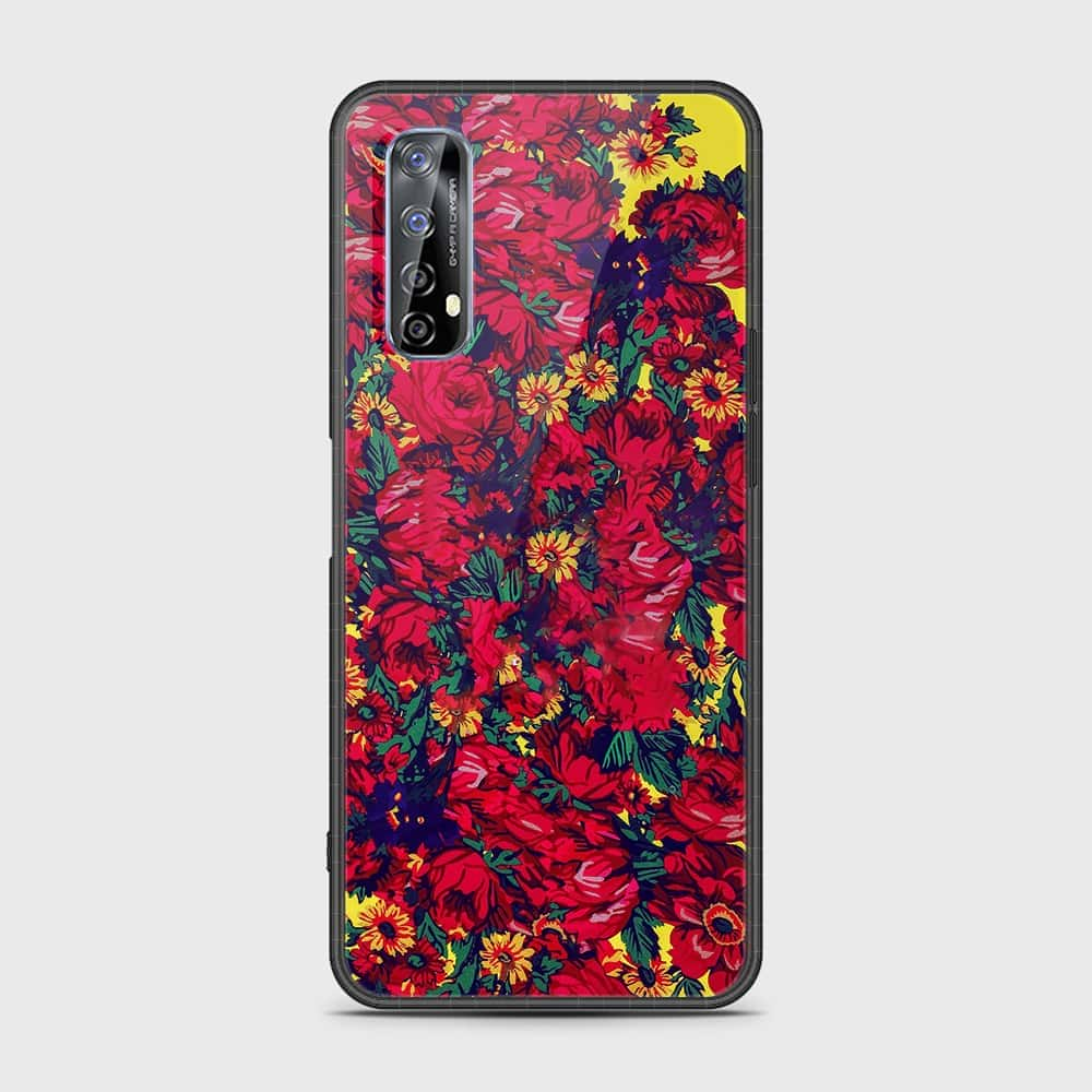 Realme 7 Cover- Floral Series - HQ Premium Shine Durable Shatterproof Case