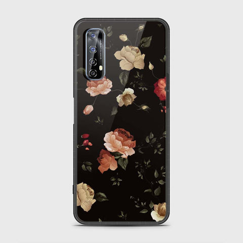 Realme 7 Cover- Floral Series 2 - HQ Premium Shine Durable Shatterproof Case