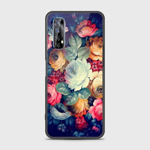 Realme 7 Cover- Floral Series 2 - HQ Premium Shine Durable Shatterproof Case