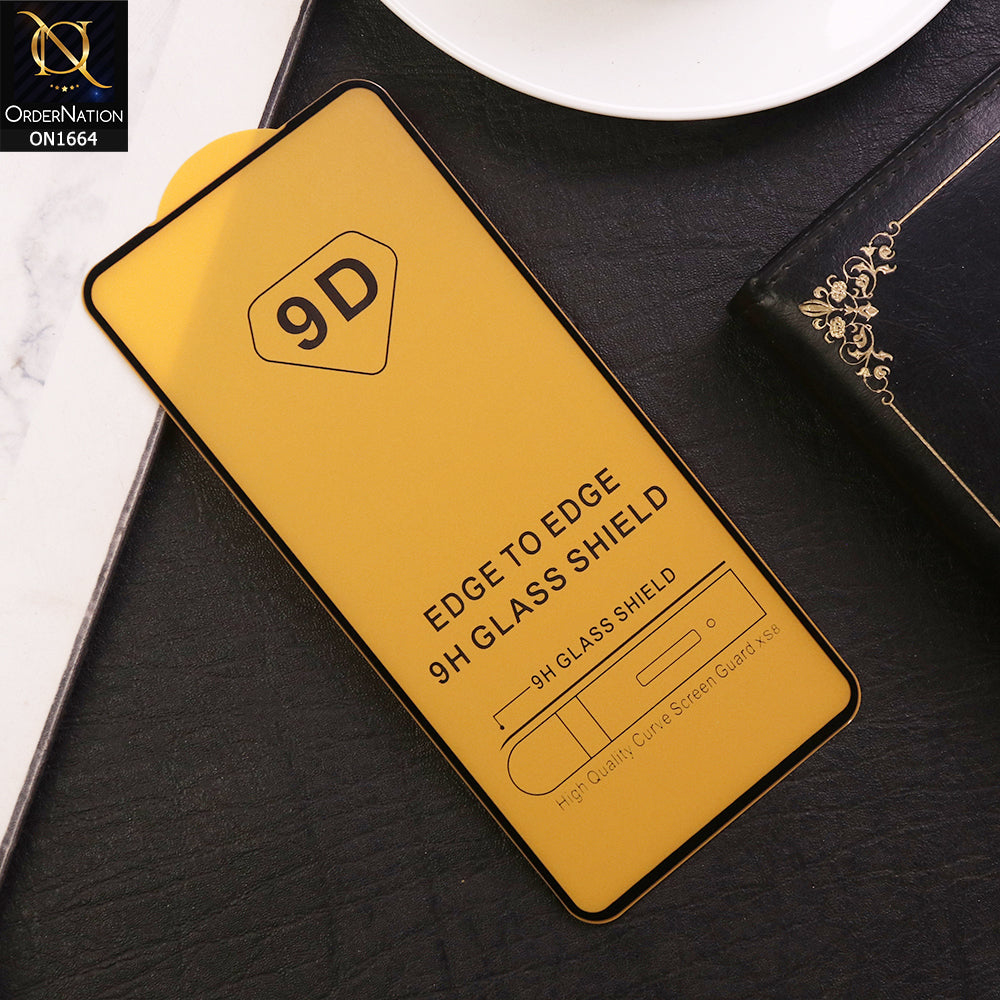 Oppo Reno 5 4G Screen Protector - Black - Xtreme Quality 9D Tempered Glass With 9H Hardness