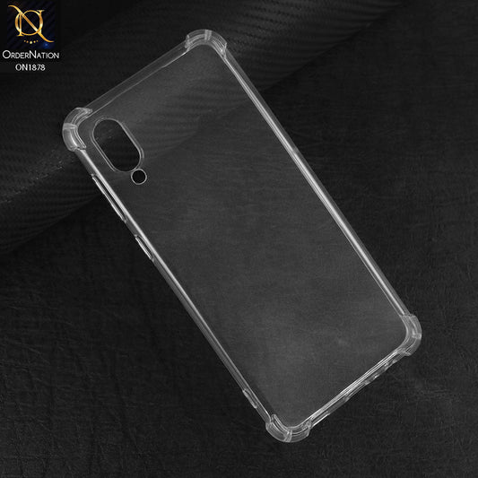 Samsung Galaxy A02 Cover - Transparent - Soft 4D Design Shockproof Silicone Transparent Clear Case