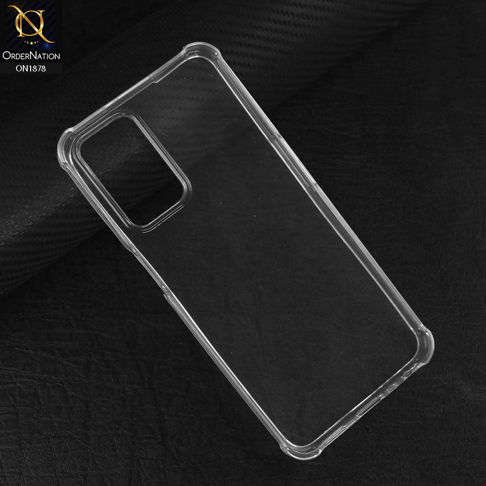 Oppo A55 5G Cover - Transparent - Soft 4D Design Shockproof Silicone Transparent Clear Case