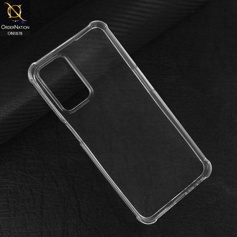 Oppo A55 5G Cover - Transparent - Soft 4D Design Shockproof Silicone Transparent Clear Case