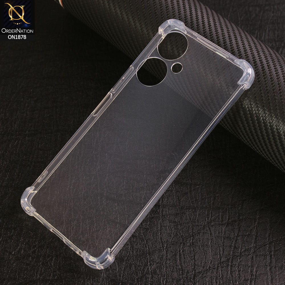 Tecno Camon 19 Pro Mondrian Cover - Soft 4D Design Shockproof Silicone Transparent Clear Case