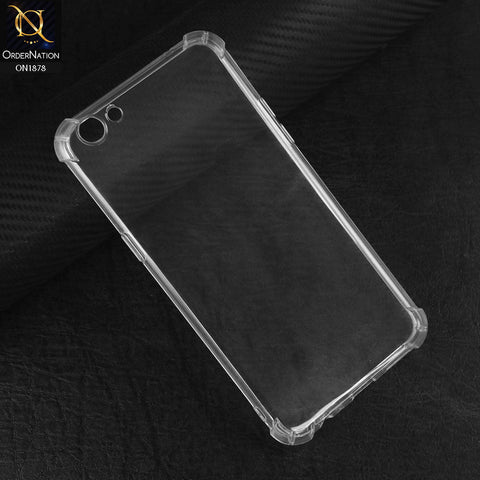 Oppo F3 Plus Cover - Transparent - Soft 4D Design Shockproof Silicone Transparent Clear Case