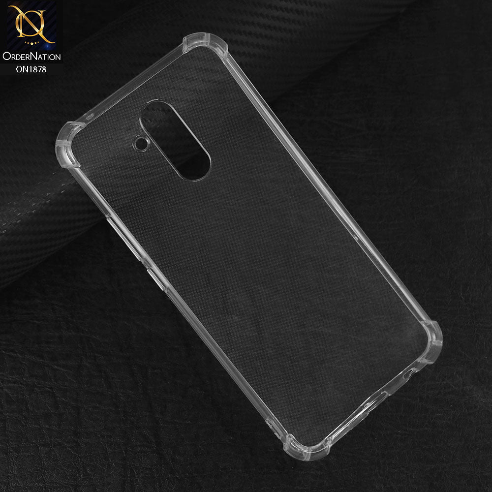 Huawei Mate 20 Lite Cover - Transparent - Soft 4D Design Shockproof Silicone Transparent Clear Case