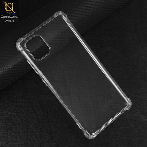 Samsung Galaxy A81 Cover - Transparent - Soft 4D Design Shockproof Silicone Transparent Clear Case