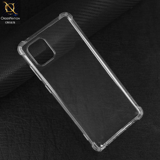 Samsung Galaxy Note 10 Lite Cover - Transparent - Soft 4D Design Shockproof Silicone Transparent Clear Case