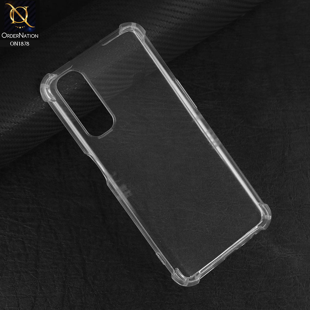 Realme 7 Cover - Transparent - Soft 4D Design Shockproof Silicone Transparent Clear Case