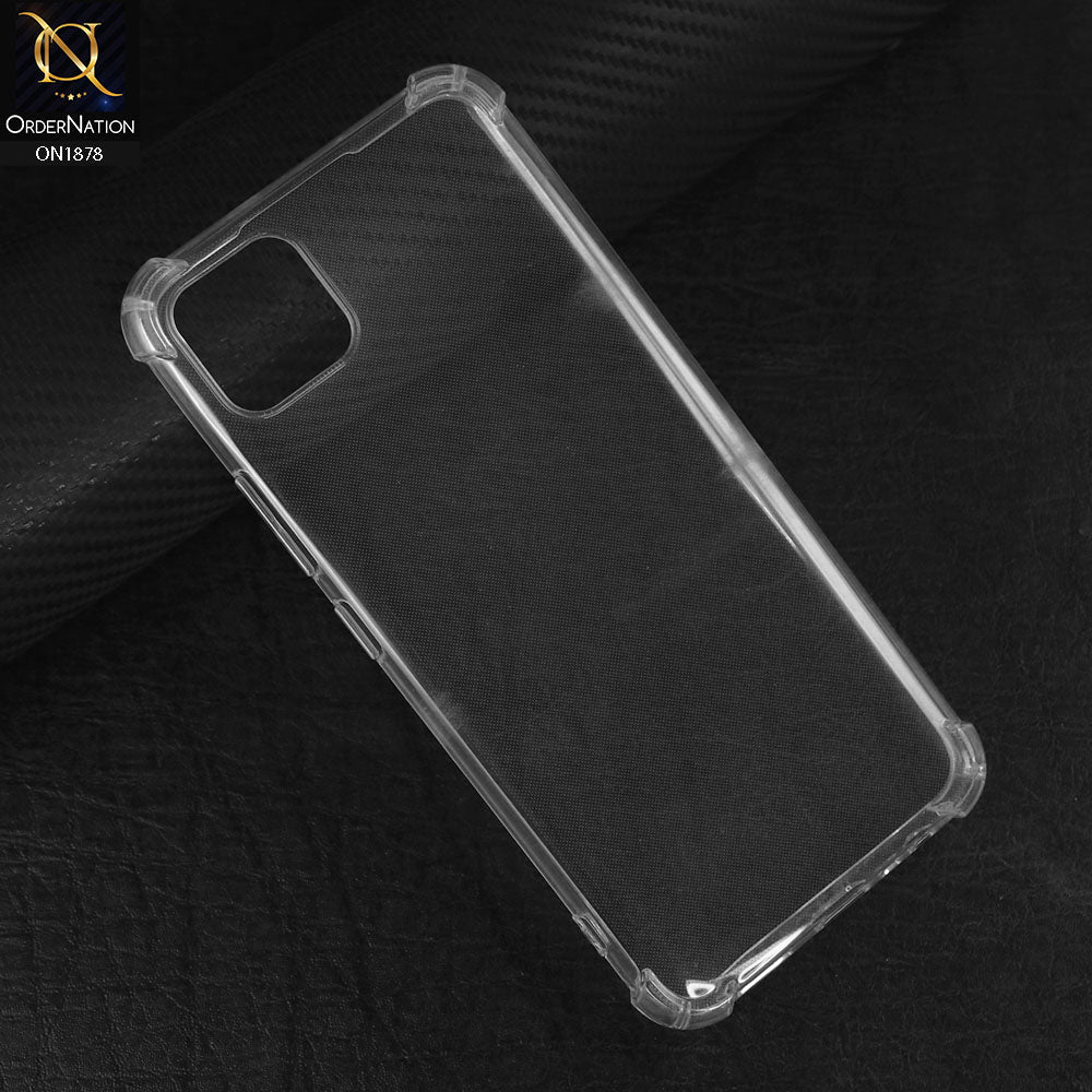 Realme C11 Cover - Transparent - Soft 4D Design Shockproof Silicone Transparent Clear Case