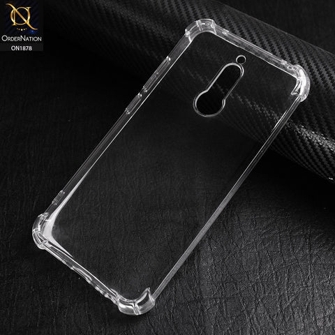 Xiaomi Redmi 8 Cover - Transparent - Soft 4D Design Shockproof Silicone Transparent Clear Case