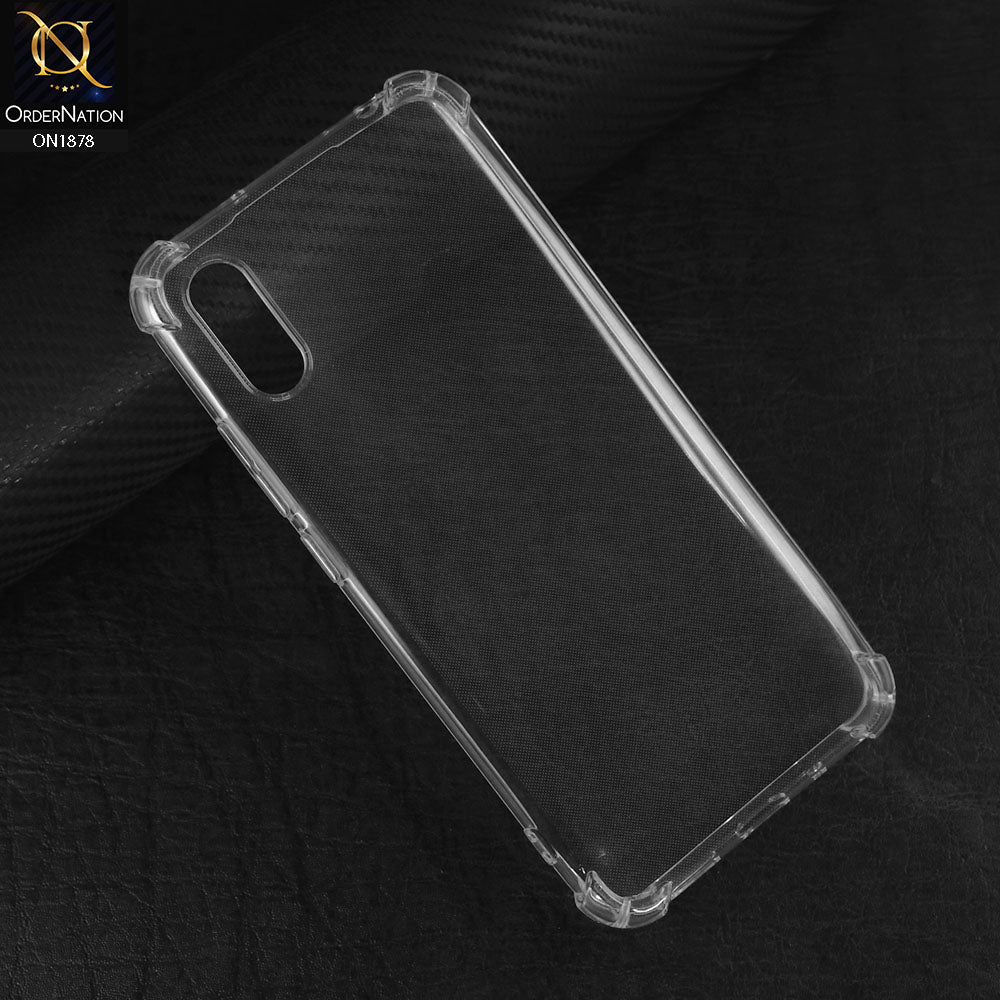 Xiaomi Redmi 9A Cover - Transparent - Soft 4D Design Shockproof Silicone Transparent Clear Case