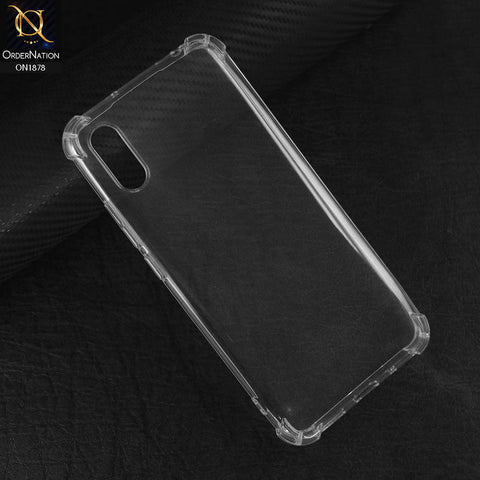 Xiaomi Redmi 9A Cover - Transparent - Soft 4D Design Shockproof Silicone Transparent Clear Case