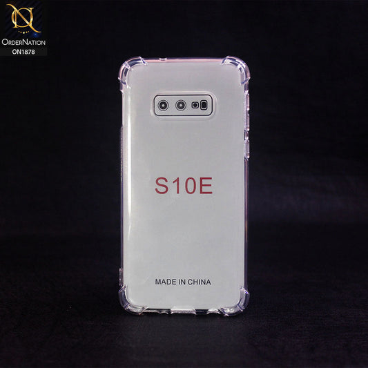 Samsung Galaxy S10e Cover - Transparent - Soft 4D Design Shockproof Silicone Transparent Clear Case