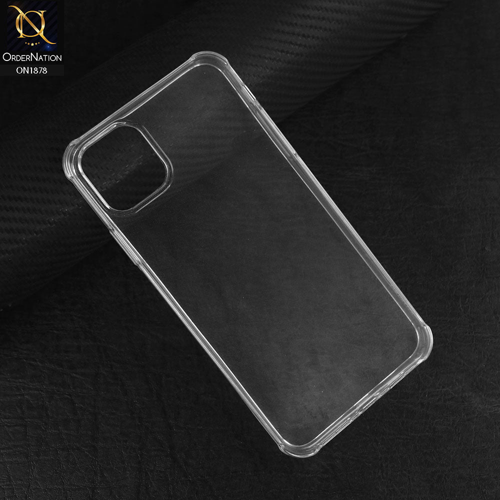 Samsung Galaxy A03 Cover - Transparent - Soft 4D Design Shockproof Silicone Transparent Clear Case