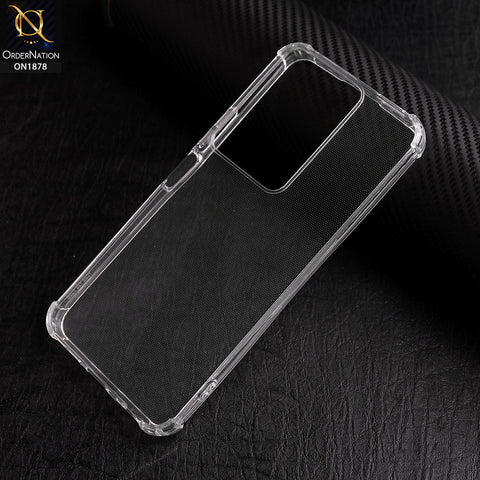 Vivo Y17s Cover - Soft 4D Design Shockproof Silicone Transparent Clear Case