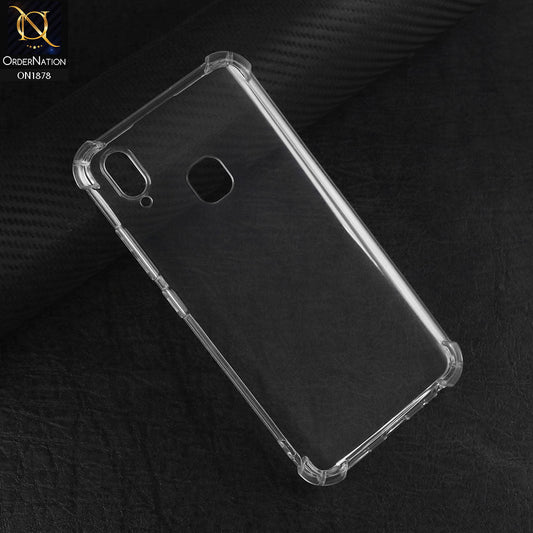 Vivo Y91 / Y95 Cover - Transparent - Soft 4D Design Shockproof Silicone Transparent Clear Case