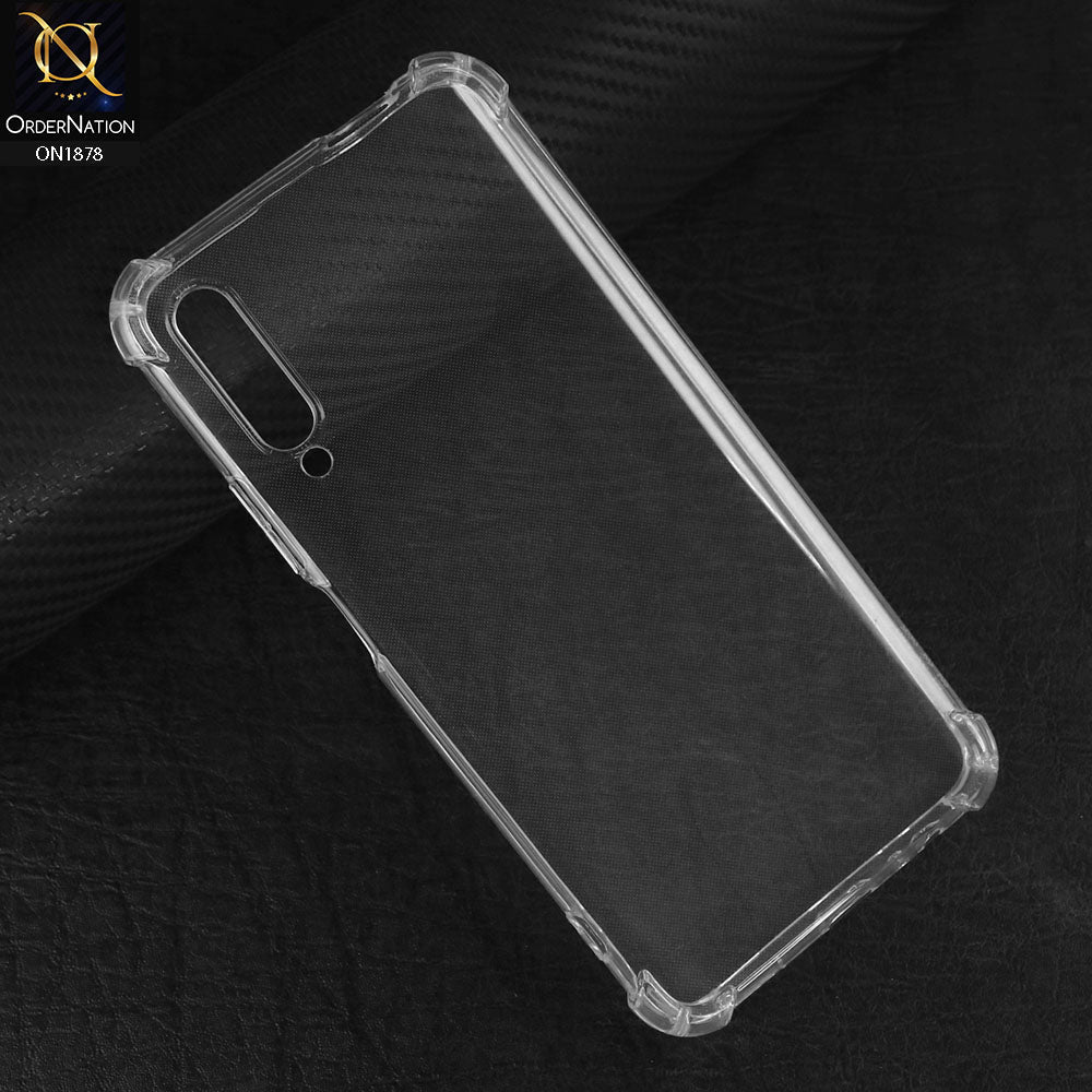 Huawei Y9s Cover - Transparent - Soft 4D Design Shockproof Silicone Transparent Clear Case