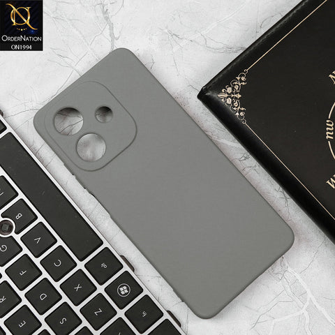 Oppo A40 Cover - Gray - Matte Shockproof Sillica Gel Soft Case