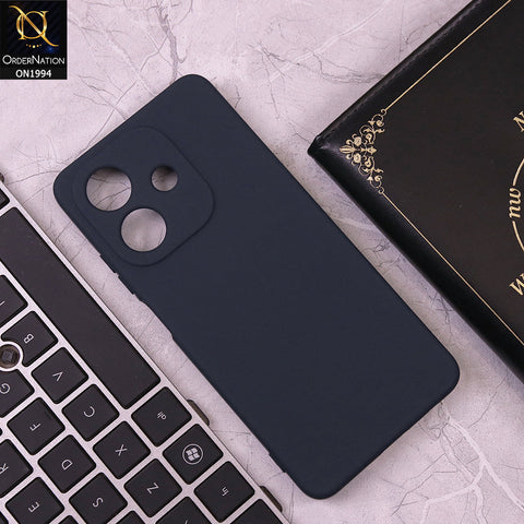 Oppo A40 Cover - Midnight Blue - Matte Shockproof Sillica Gel Soft Case