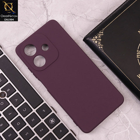 Oppo A3 4G Cover - Purple - Matte Shockproof Sillica Gel Soft Case