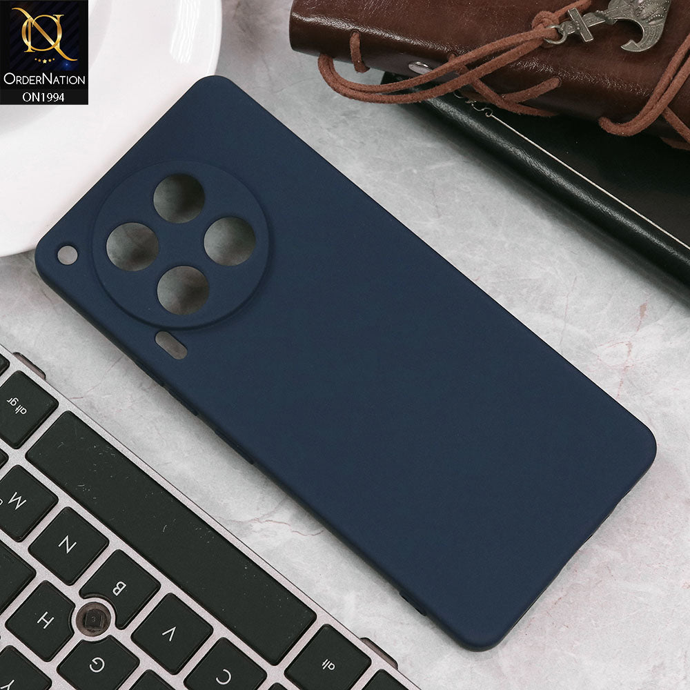 Tecno Camon 30 Cover - Midnight Blue - Matte Shockproof Sillica Gel Soft Case