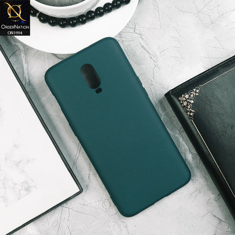 OnePlus 6T - Peacock  - Matte Shockproof Sillica Gel Soft Case