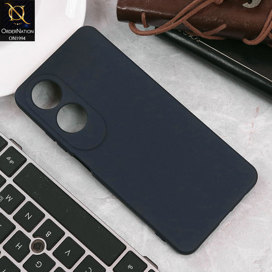 Oppo A60 Cover - Midnight Blue - Matte Shockproof Sillica Gel Soft Case