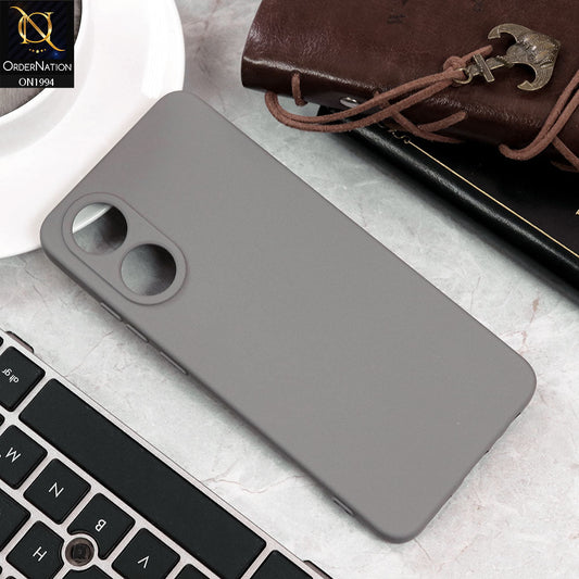 Oppo A78 4G Cover - Dark Gray - Matte Shockproof Sillica Gel Soft Case