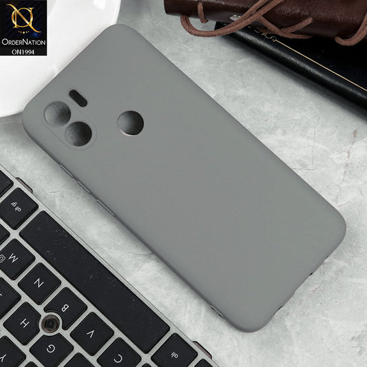 Xiaomi Redmi A2 Cover - Light Gray - Matte Shockproof Sillica Gel Soft Case