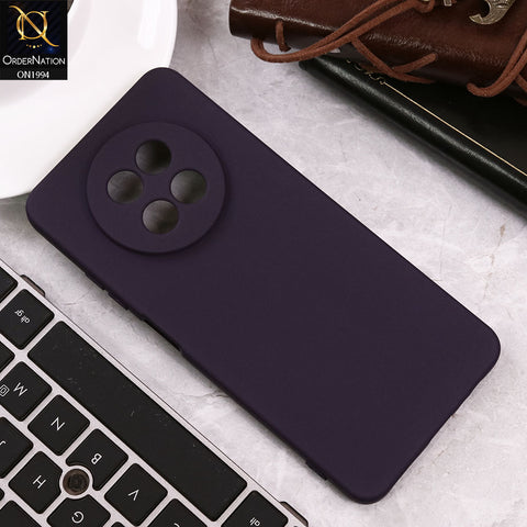 Realme 12x Cover - Purple - Matte Shockproof Sillica Gel Soft Case