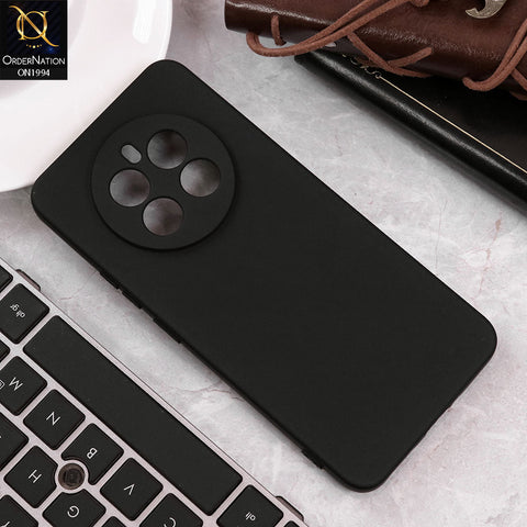 Realme 12 4G Cover - Black - Matte Shockproof Sillica Gel Soft Case