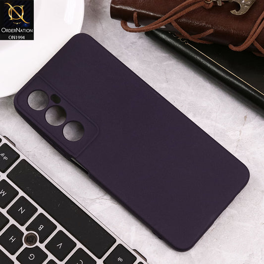 Realme C65 Cover - Purple - Matte Shockproof Sillica Gel Soft Case