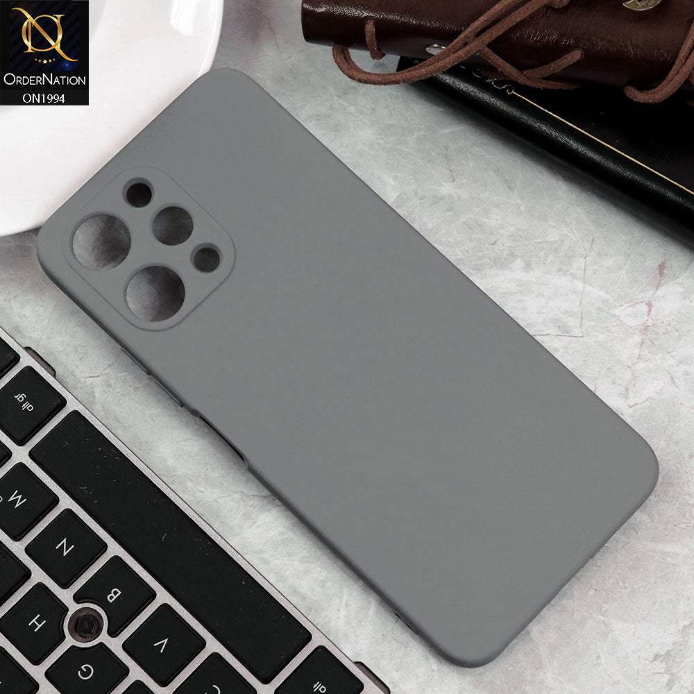 Xiaomi Redmi 12 Cover - Light Gray - Matte Shockproof Sillica Gel Soft Case