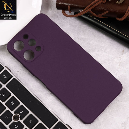 Xiaomi Redmi 12 Cover - Purple - Matte Shockproof Sillica Gel Soft Case