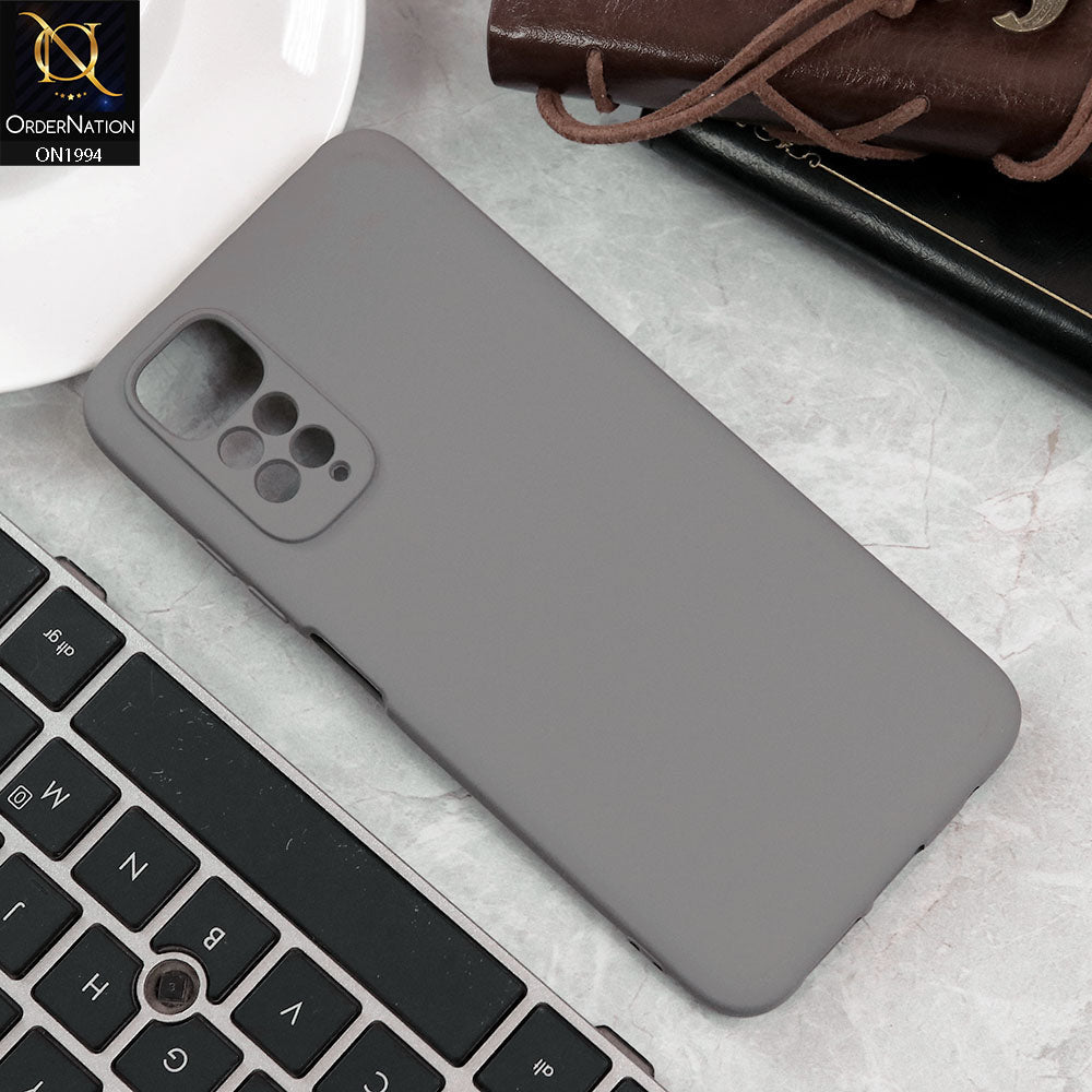 Xiaomi Redmi Note 11 Cover - Light Gray - Matte Shockproof Sillica Gel Soft Case