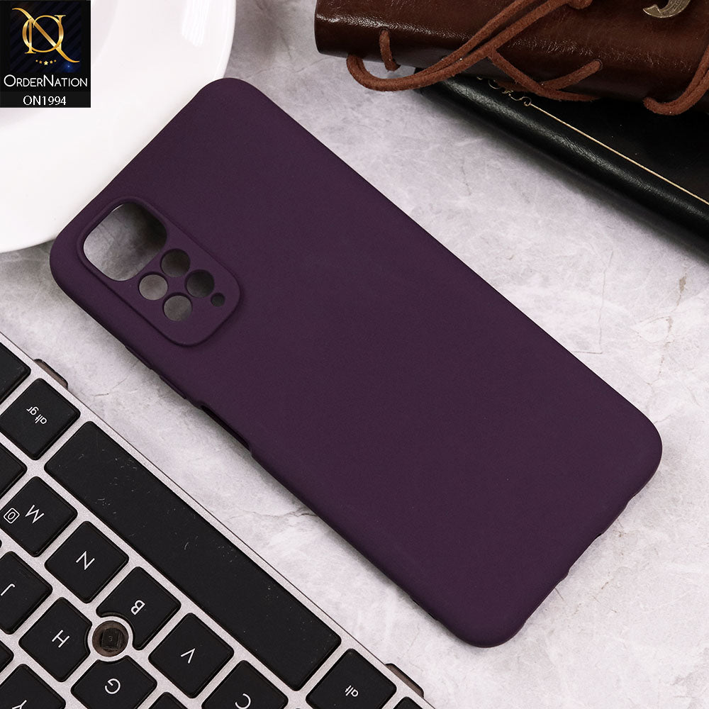 Xiaomi Redmi Note 11 Cover - Purple - Matte Shockproof Sillica Gel Soft Case