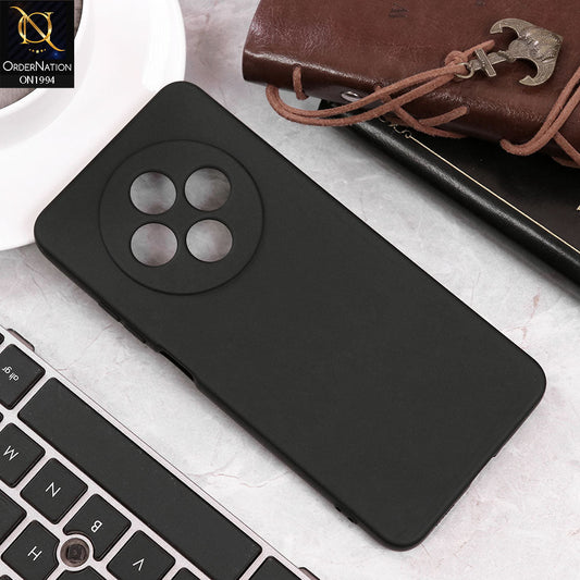 Oppo Reno 12F Cover - Black - Matte Shockproof Sillica Gel Soft Case