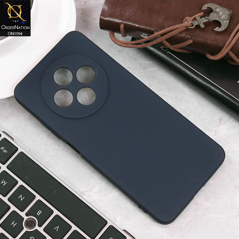 Oppo F27 Cover - Midnight Blue - Matte Shockproof Sillica Gel Soft Case