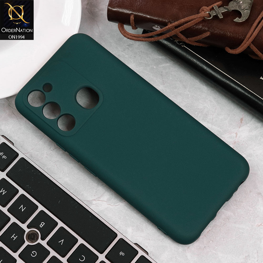 Tecno Spark Go 2022 Cover - Green - Matte Shockproof Sillica Gel Soft Case