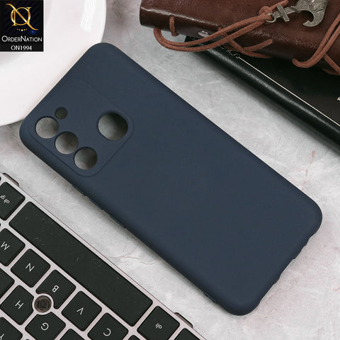 Tecno Spark 9 Cover - Midnight Blue - Matte Shockproof Sillica Gel Soft Case