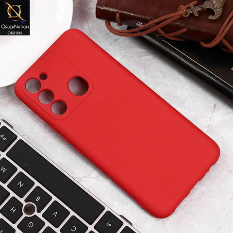 Tecno Spark 9 Cover - Red - Matte Shockproof Sillica Gel Soft Case